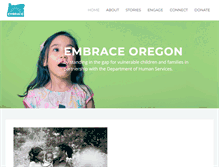 Tablet Screenshot of embraceoregon.org